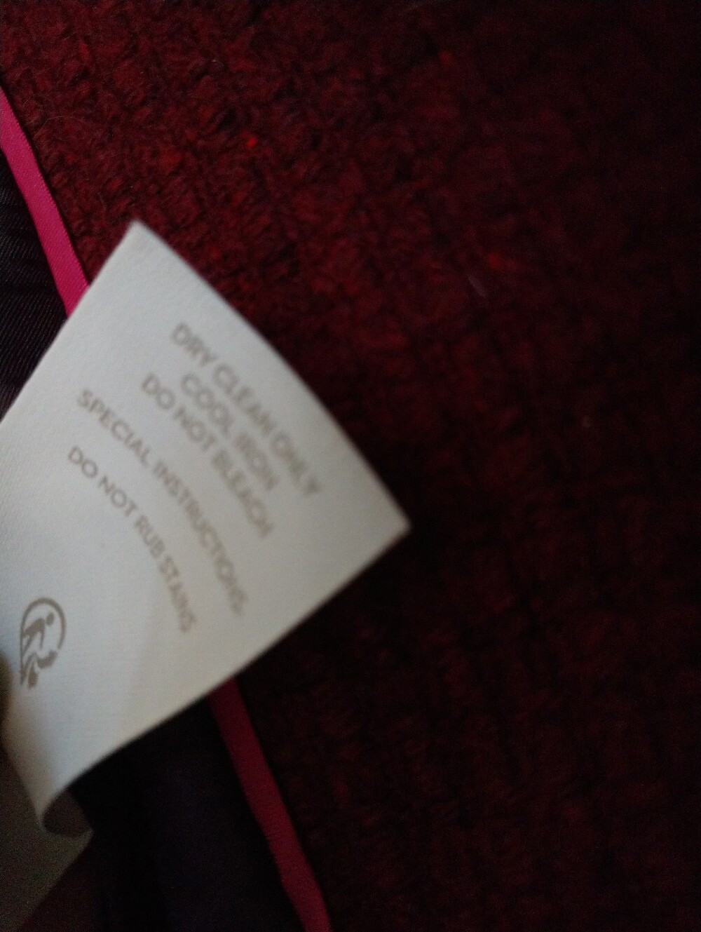 Boden Blazer Burgundy Heavyweight Warm Size 4P 4 Petite Chest 34" - Picture 7 of 10